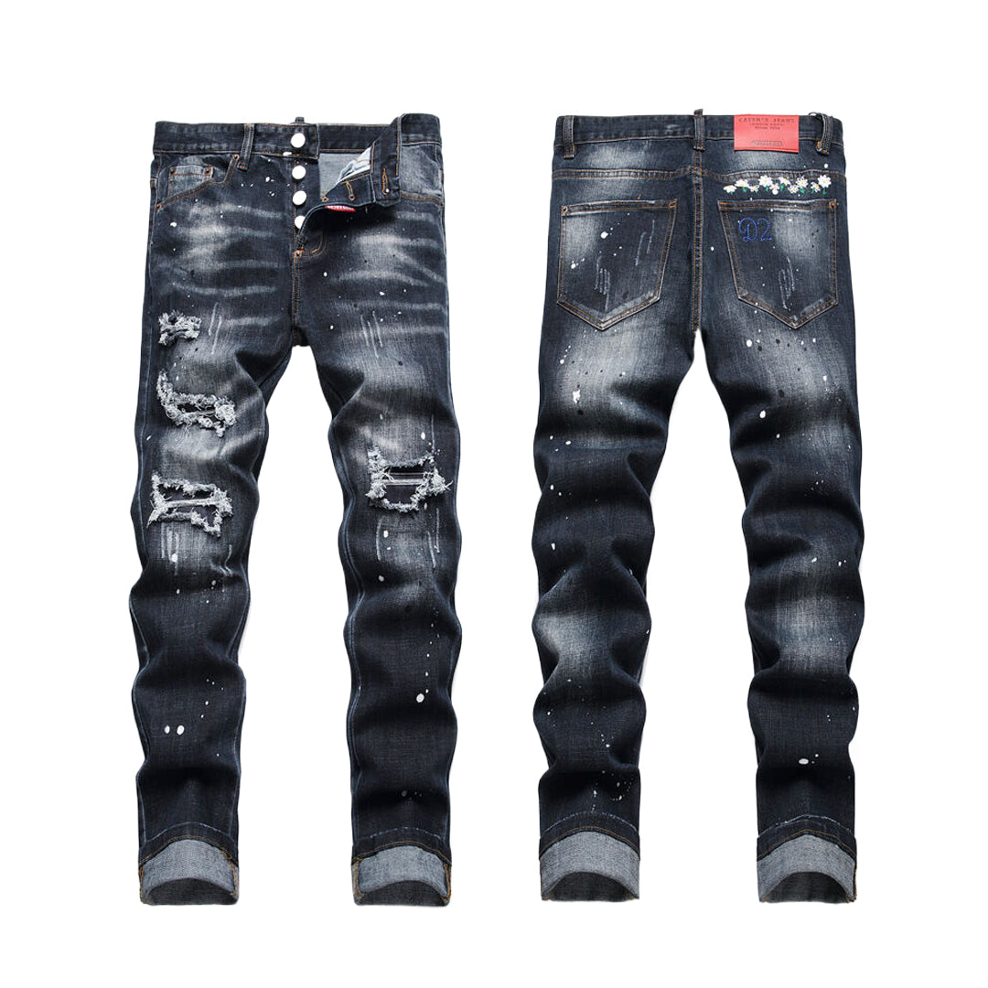 New-DSQ2 embroidery Jeans