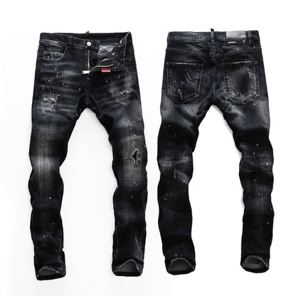 New-DSQ2 Black Ripped Jeans