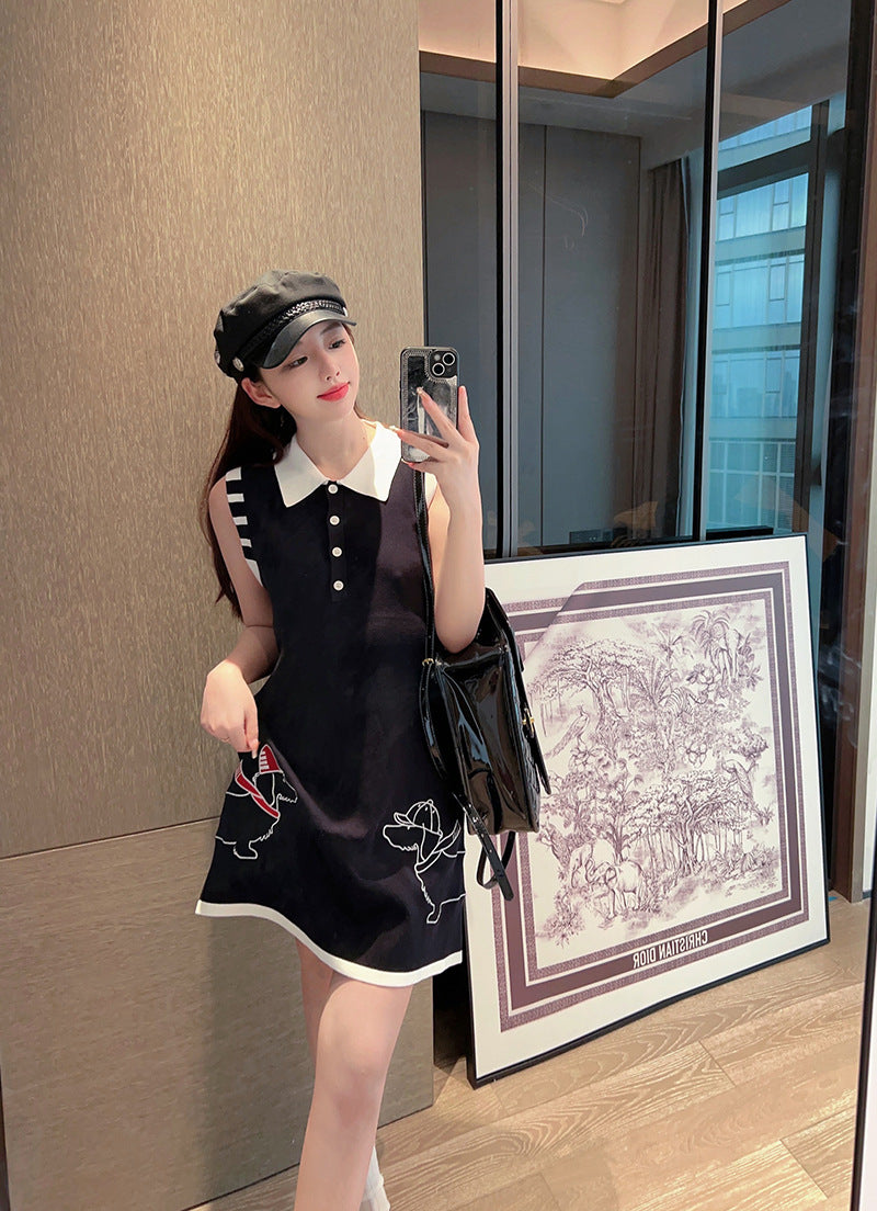 Sleeveless vest dress