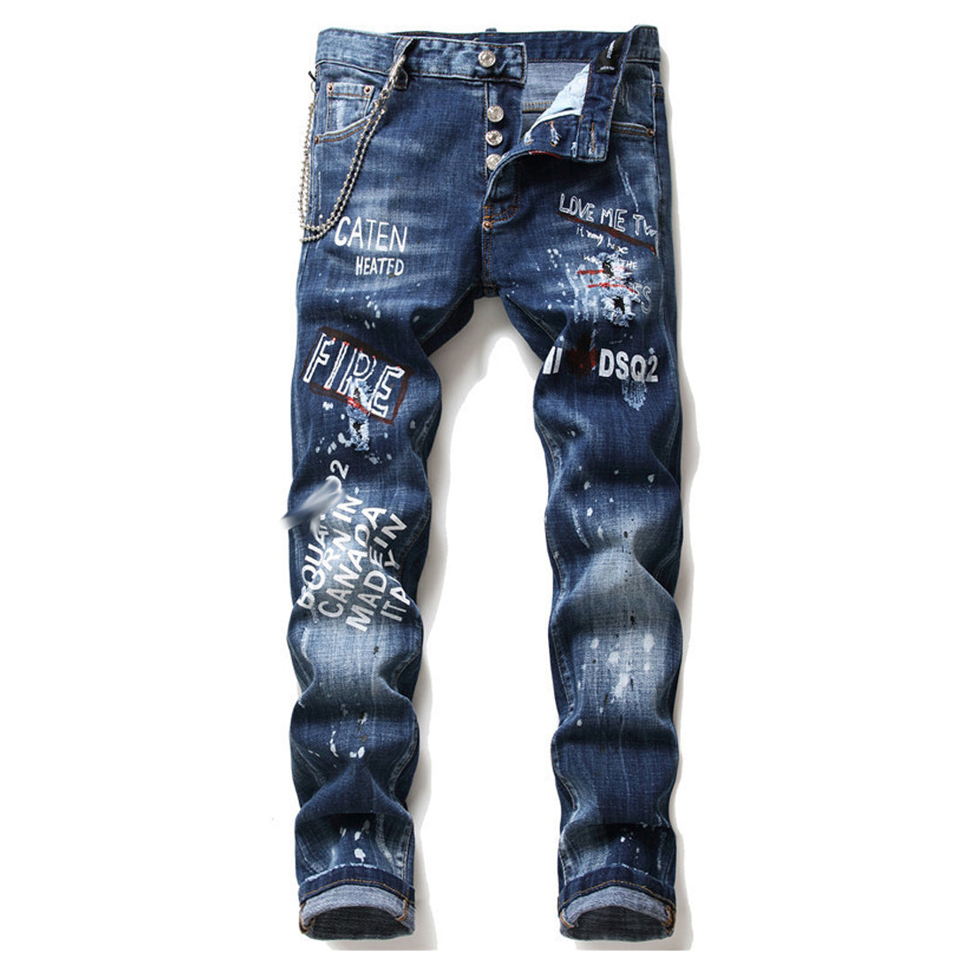 New-DSQ2 2024ss printing Jeans