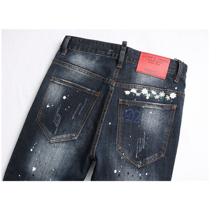 New-DSQ2 embroidery Jeans