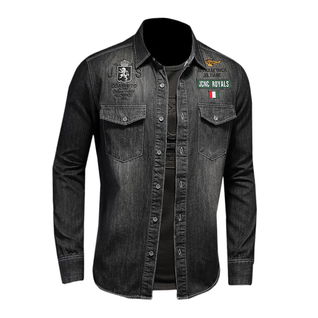 New-DSQ2 Black Denim Jacket