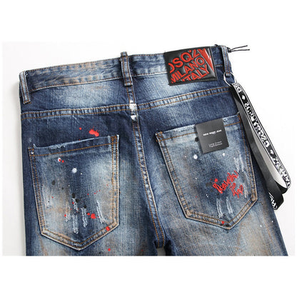 New-DSQ2 Spray paint Jeans