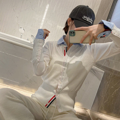 Women's polo neck short sleeve（副本） THOM TREND