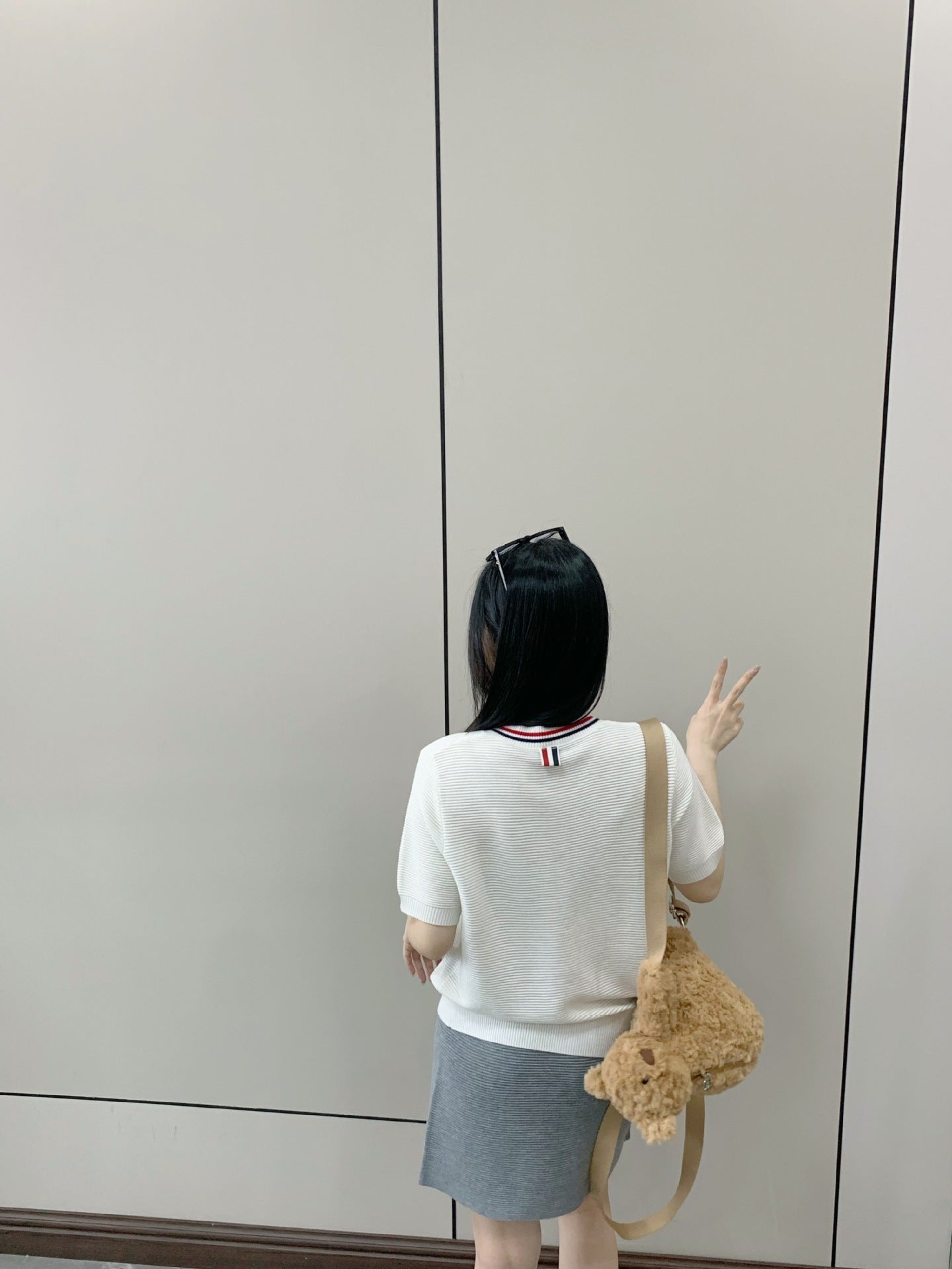 Houndstooth knitted cardigan（复制） THOM TREND