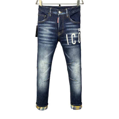 New-DSQ2 Blue Ripped Jeans
