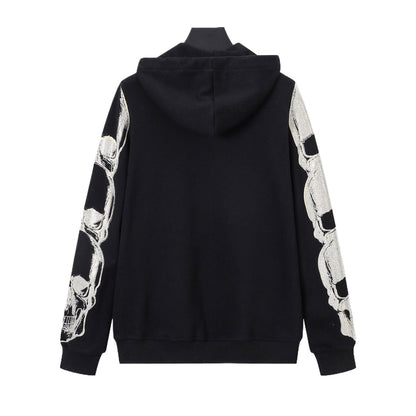 New-2025SS Sports Black Hoodie