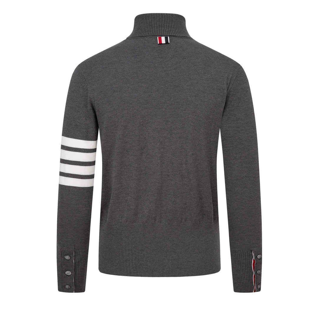 4 Bars Turtleneck Sweater THOM TREND