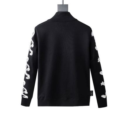 New-2025SS Sports Black Hoodie
