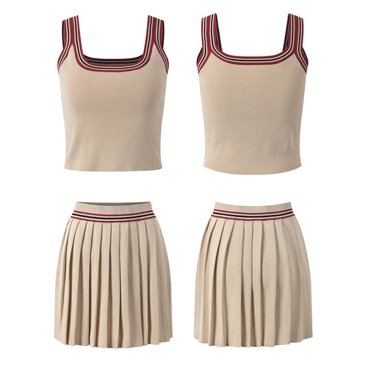 Women's Knitted Short Sleeve +Skirt THOM TREND