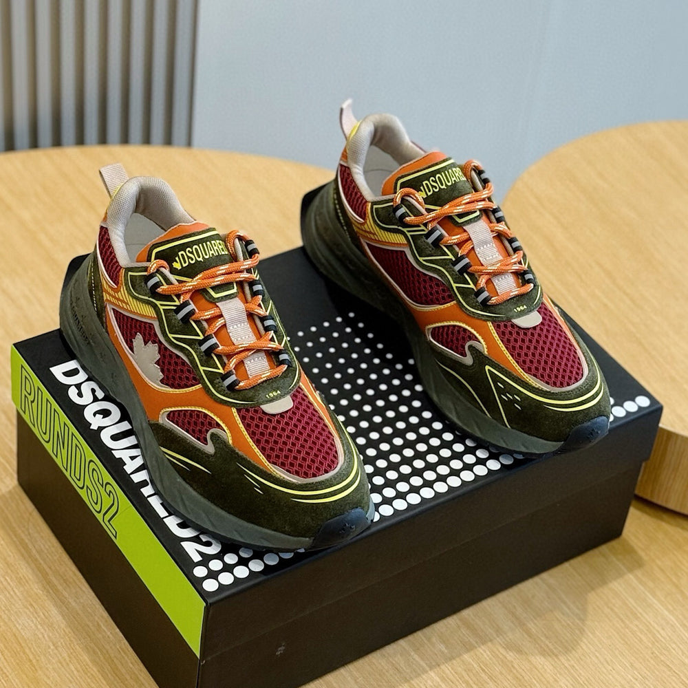 DSQ2 2026 Men's shoe Leather sneakers