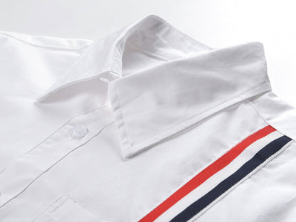 Women's dog embroidered shirt