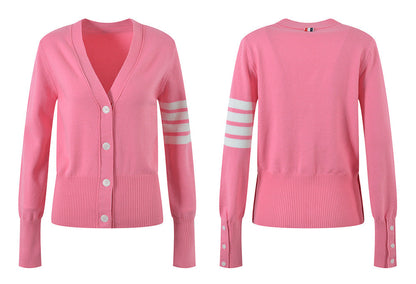 V-neck knitted cardigan（复制） THOM TREND
