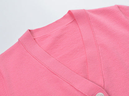 V-neck knitted cardigan（复制） THOM TREND