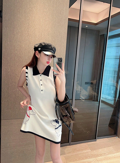 Sleeveless vest dress