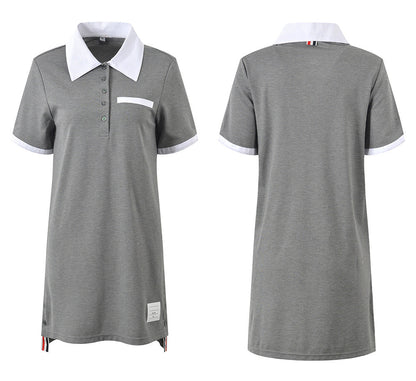 Contrast Collar Dress