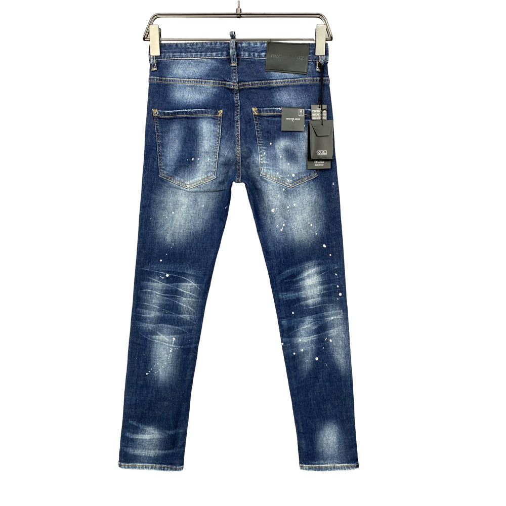 New-DSQ2 Blue Ripped Jeans