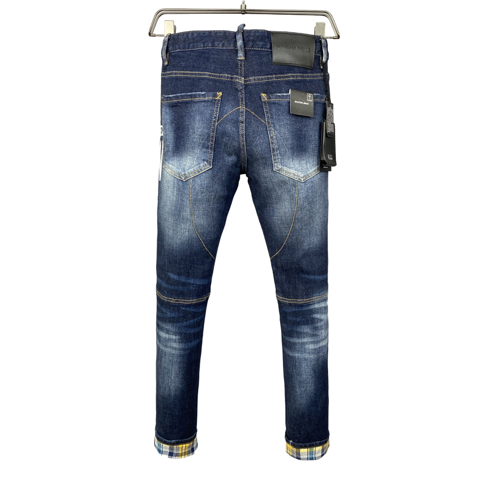 New-DSQ2 Blue Ripped Jeans