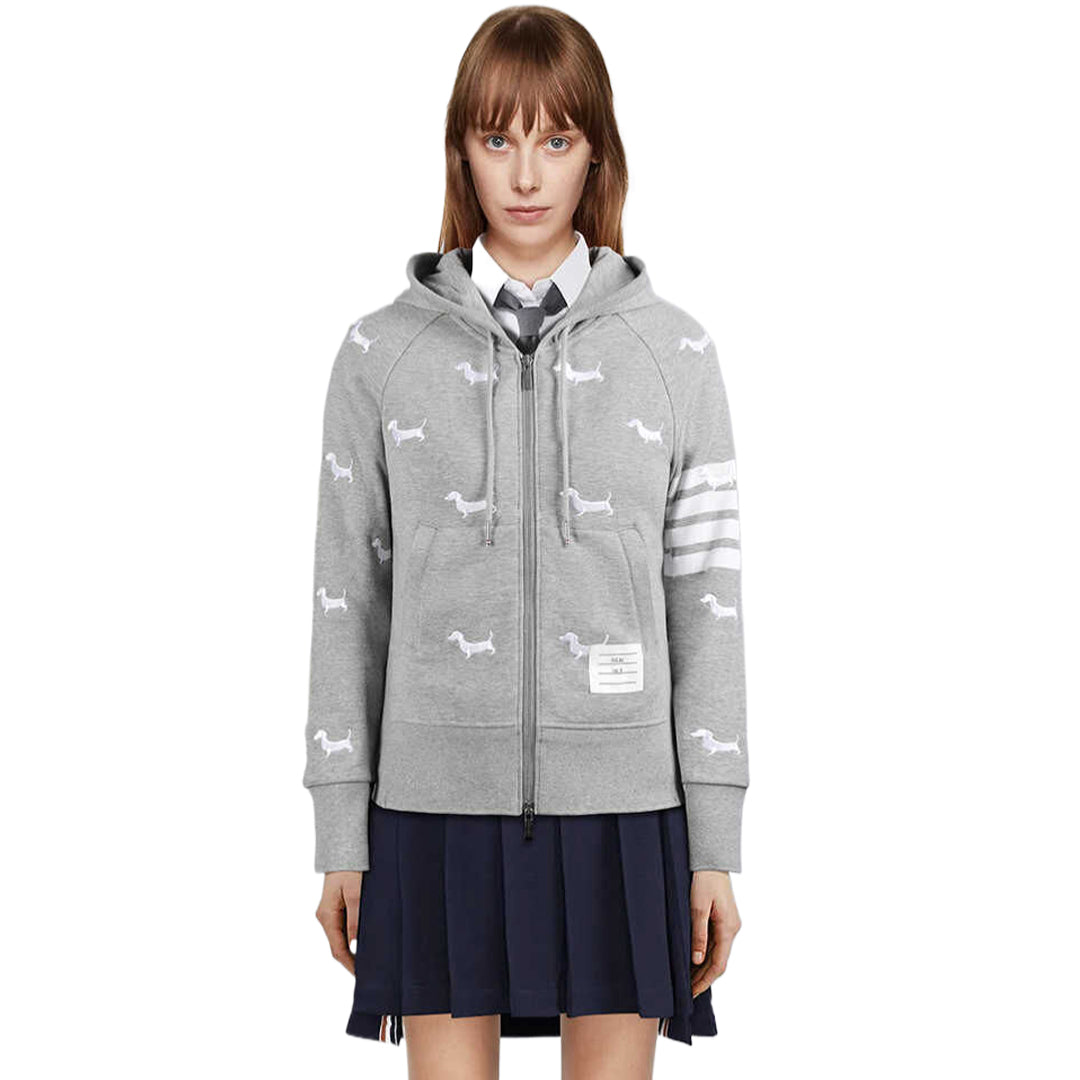 Women's Puppy Embroidered Hoodie THOM TREND
