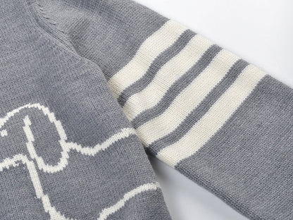 Puppy embroidered sweater