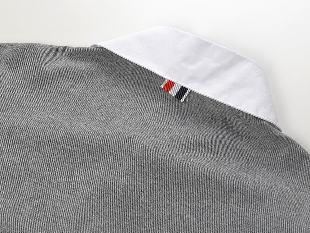 Contrast Collar Dress