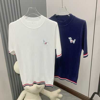 Women's round neck short sleeve