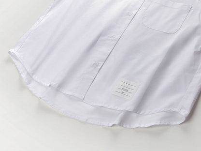 Ladies Lapel Short Shirt