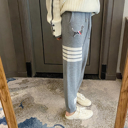Thickened sweatpants with cuffs