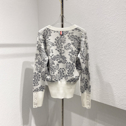 Colorblock wool knit cardigan（副本） THOM TREND