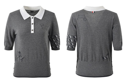 Puppy jacquard T-shirt