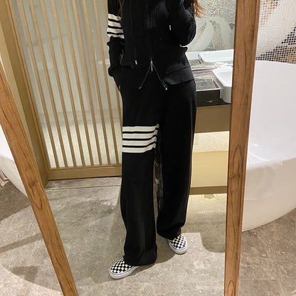 Sports trousers straight pants