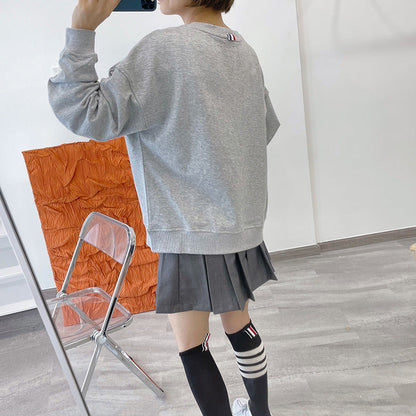 women's four stripe T-shirt sweater（复制） THOM TREND