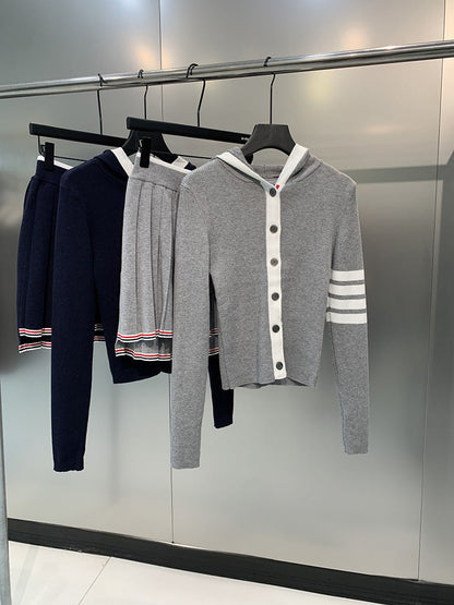 Women's four-stripe POLO collar dress（复制） THOM TREND