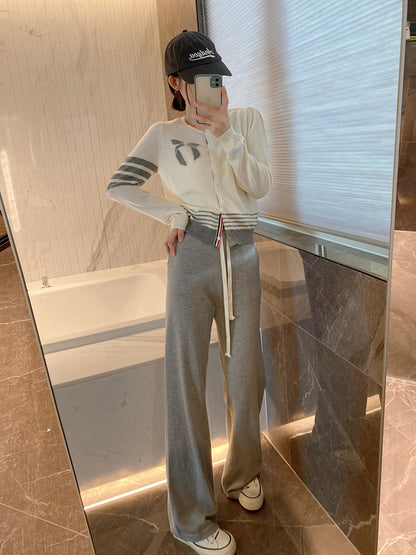 Wool Knit Cardigan Pleated Skirt Set（副本） THOM TREND