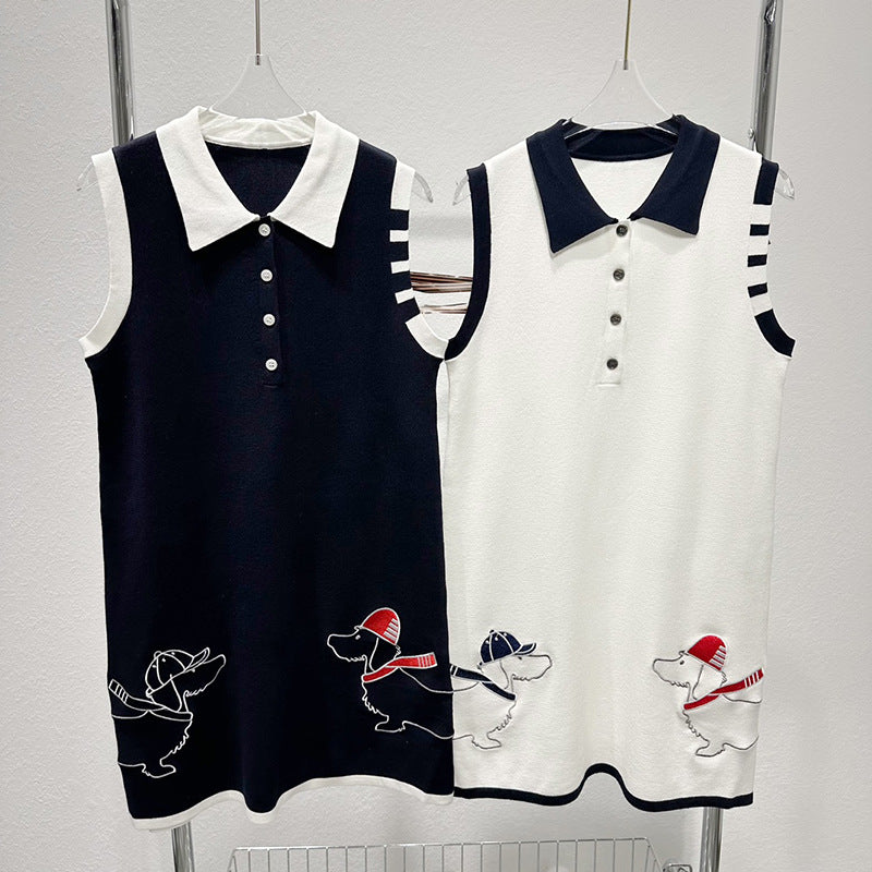 Sleeveless vest dress