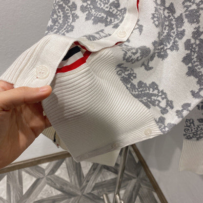 Colorblock wool knit cardigan（副本） THOM TREND