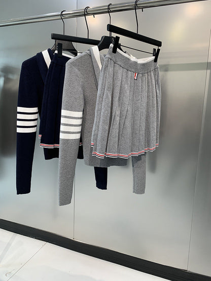 Women's four-stripe POLO collar dress（复制） THOM TREND