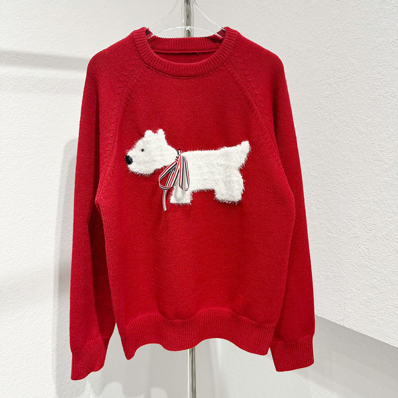 2025SS  Christmas red pullover sweater THOM TREND