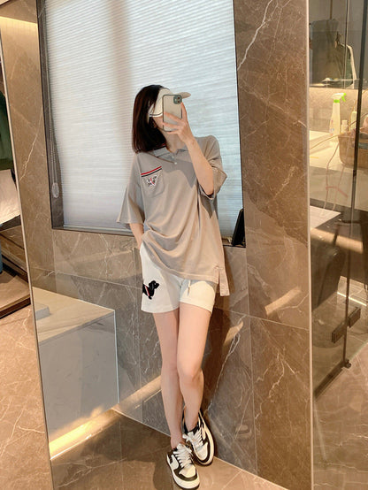 Ice Silk Loose POLO Shirt