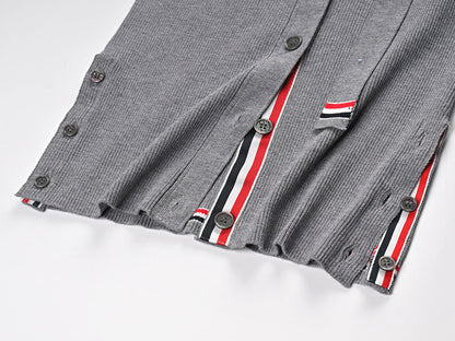 Ribbon knitted cardigan