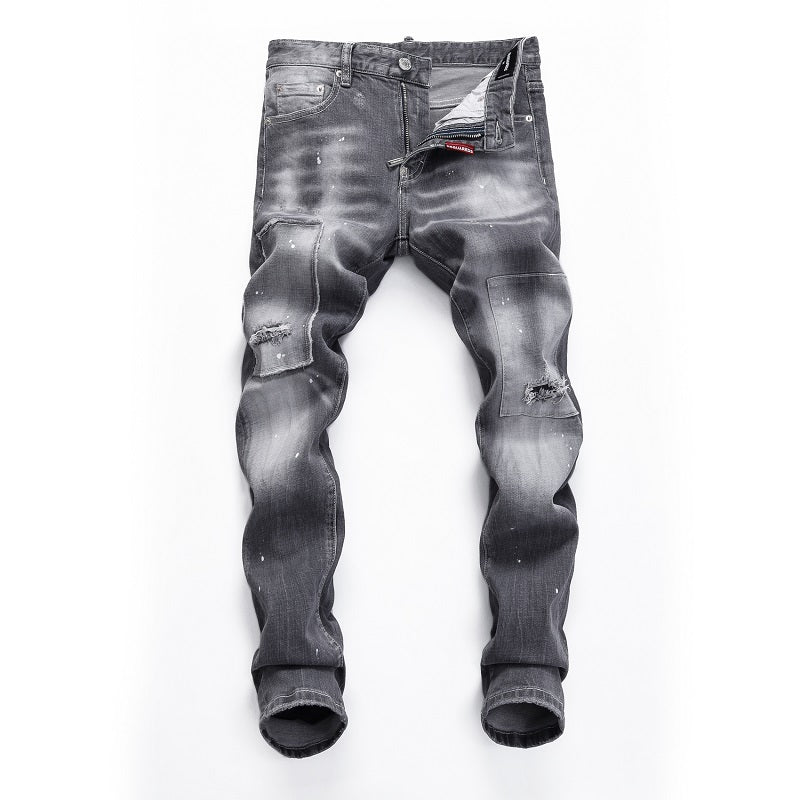 New-DSQ2 Distressed stretch fit Jeans