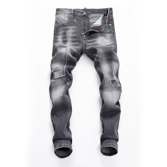 New-DSQ2 Distressed stretch fit Jeans