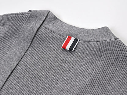 Ribbon knitted cardigan