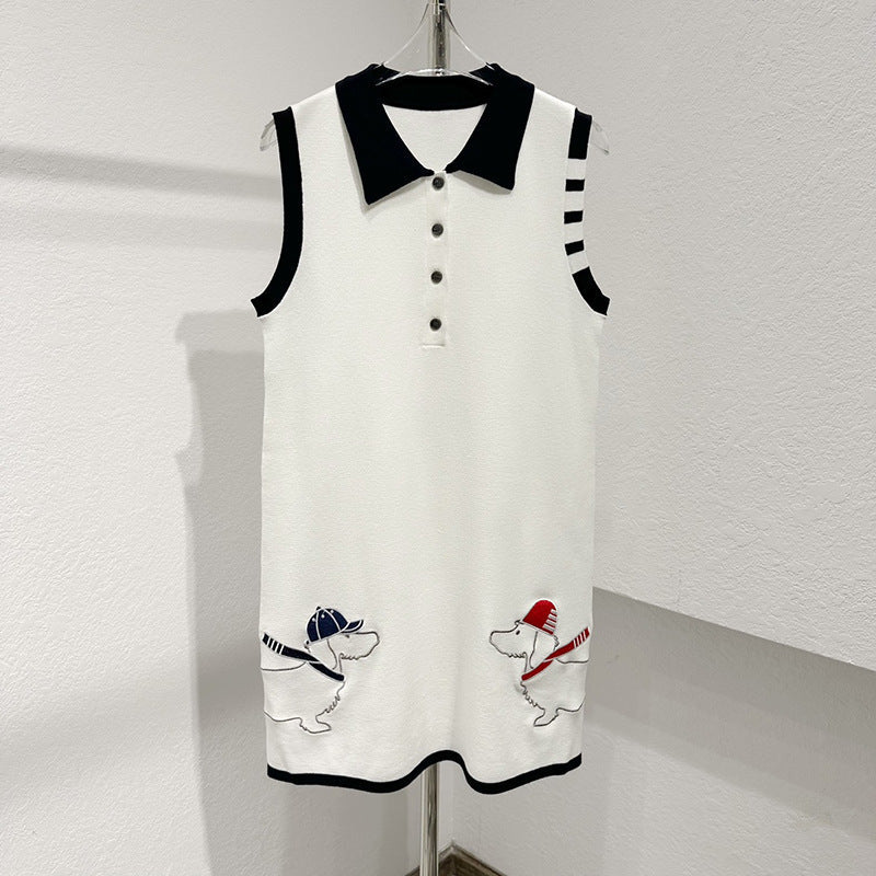 Sleeveless vest dress