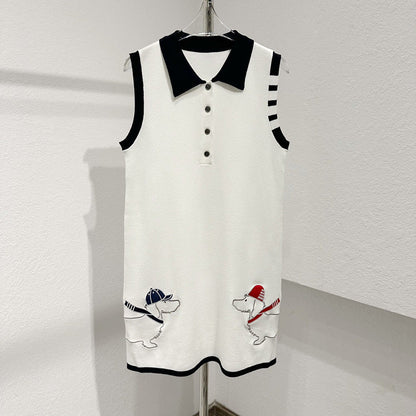 Sleeveless vest dress