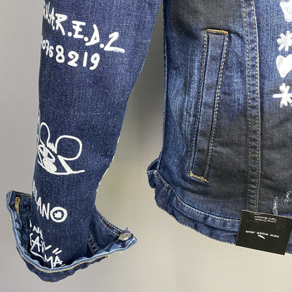 DSQ2 2025 Distressed Denim Jacket