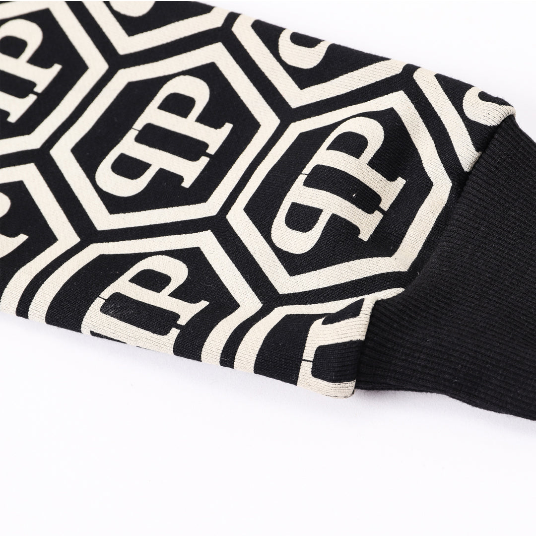 New 2025SS Sports Black Hoodie