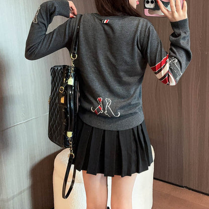 2025 Puppy Embroidered Sweater