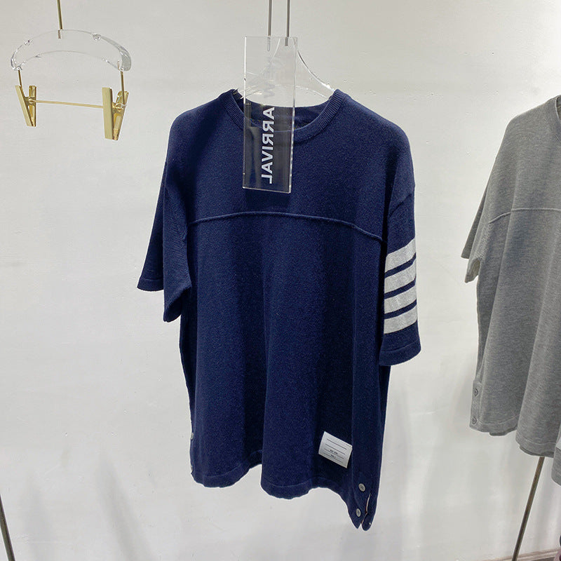 Round neck loose T-shirt