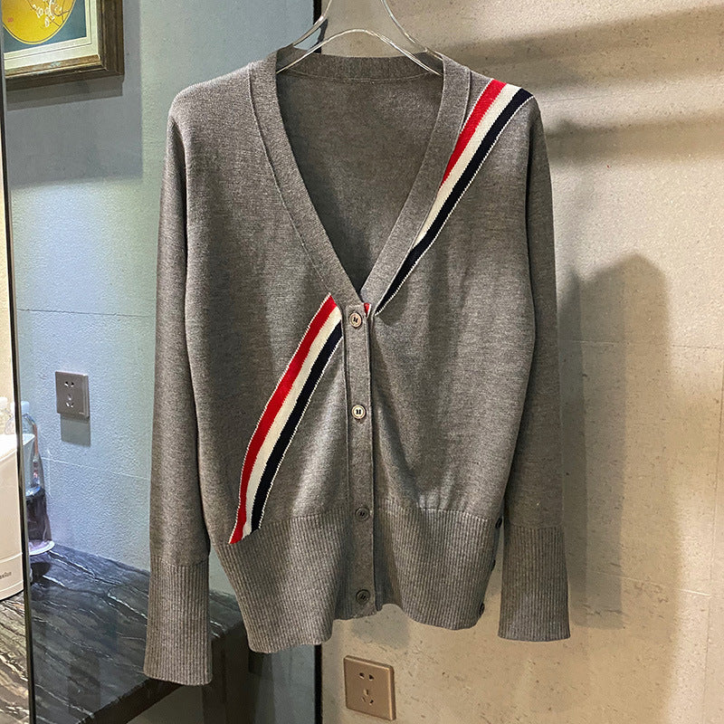 Houndstooth knitted cardigan（复制） THOM TREND